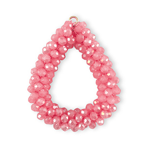 Top facet hangers druppel Fruit dove pink