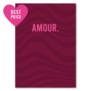 Sieraden kaartjes "amour" Red