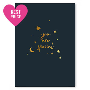Sieraden kaartjes "You are special" Black