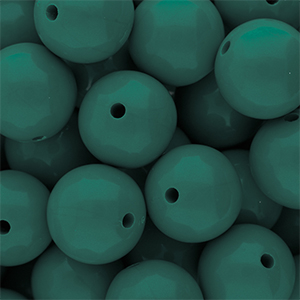 18 mm DQ acryl kralen shiny Mediterranea green 19-4517 TCX