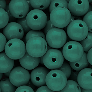 12 mm DQ acryl kralen shiny Mediterranea green 19-4517 TCX