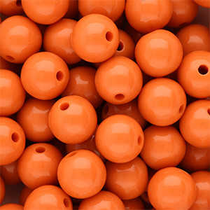 12 mm DQ acryl kralen shiny Orange peel 16-1359 TCX