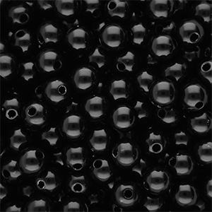 10 mm DQ acryl kralen shiny Black