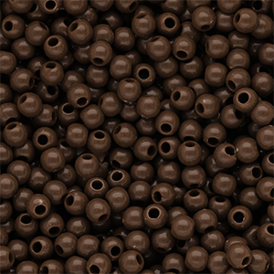 6 mm DQ acryl kralen shiny Cappuccino brown 19-1220 TCX