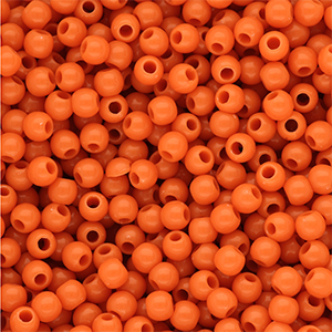 6 mm DQ acryl kralen shiny Orange peel 16-1359 TCX