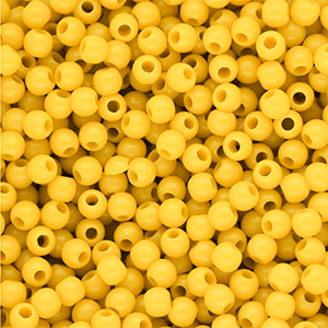 6 mm DQ acryl kralen shiny Vibrant yellow 13-0858 TCX