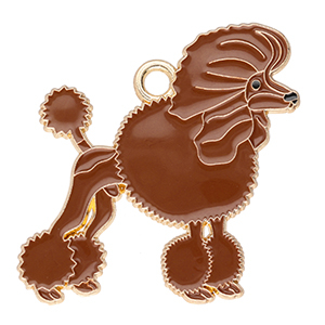 Bedels metaal poedel Gold-brown