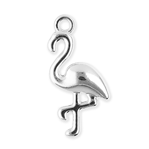 Bedels metaal flamingo Silver