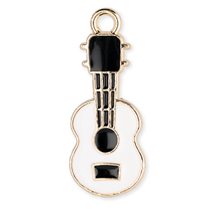 Bedels metaal gitaar Gold-white-black
