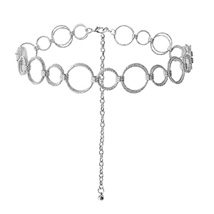 Heupkettingen dubbele ring Silver
