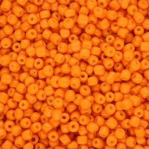 Glaskralen Rocailles 8/0 (3mm) Orange