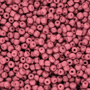 Glaskralen Rocailles 8/0 (3mm) Salmon pink