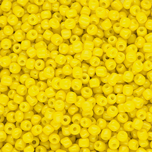 Glaskralen Rocailles 8/0 (3mm) Yellow