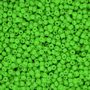 Glaskralen Rocailles 12/0 (2mm) Green