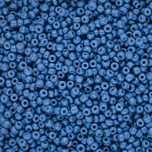 Glaskralen Rocailles 12/0 (2mm) Blue