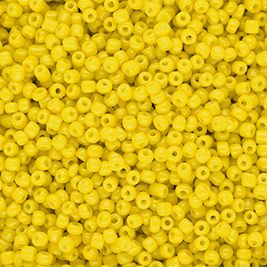 Glaskralen Rocailles 12/0 (2mm) Yellow