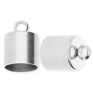 Roestvrij stalen (RVS) Stainless steel onderdelen eindkap &Oslash;10mm met oog Silver