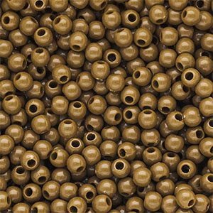 6 mm DQ acryl kralen shiny Wood thrush brown 17-1129 TCX