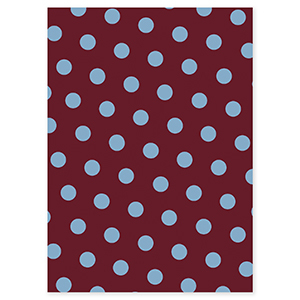 BY31&reg; Sieraden kaartjes stippen Mahogany red-light blue