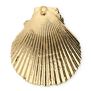 Schelp hangers specials Sint Jacobsschelp Gold