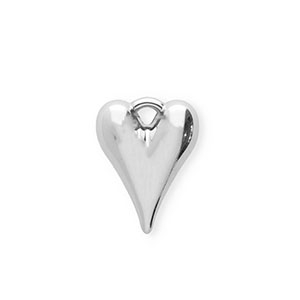 Acryl hangers hart Silver