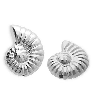 Acryl kralen schelp Silver