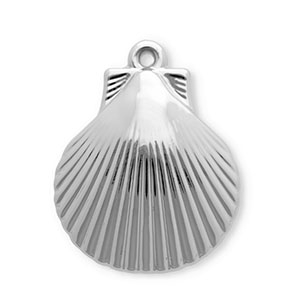 Acryl hangers schelp Silver