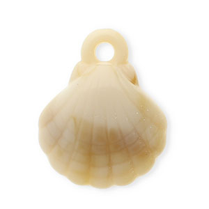 Acryl hangers schelp Beige-brown-white