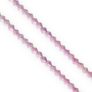 Top Facet kralen bicone 4mm Lilac-AB coating