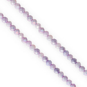 Top Facet kralen 4x3mm disc Purple-AB coating