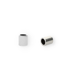 Eindkapjes DQ metaal (&Oslash;2.5mm) Antiek zilver (Nikkelvrij)