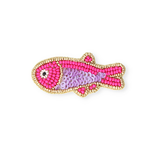Broches vis Gold-neon azalea pink-purple