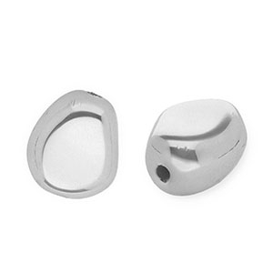 Acryl kralen nugget Silver