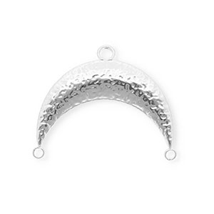 BY31&reg; Roestvrij stalen (RVS) Stainless steel onderdelen tussenstuk boog met 3 oogjes Silver