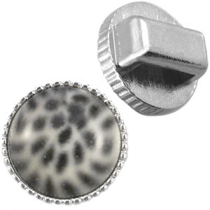 Cuoio vintage setting / slider Zilver