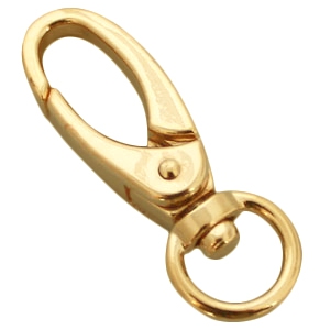 Onderdelen DQ metaal sleutelhanger 46mm Gold 
