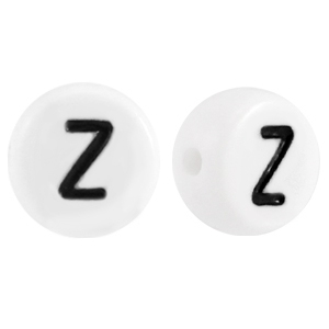 Letterkralen van acryl letter Z Wit