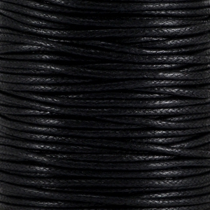 Waxkoord 2.0 mm Black