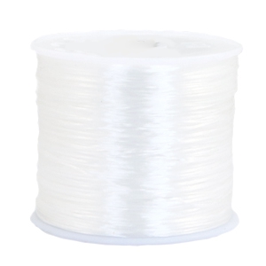 Elastiek 0.7mm Transparant wit