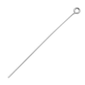 Roestvrij stalen (RVS) kettelstiften 50mm stainless steel Zilver