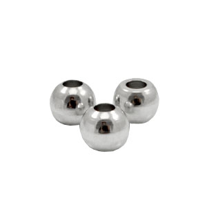 Kralen TQ metaal 6mm Antiek zilver