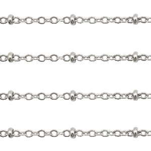 Roestvrij stalen (RVS) stainless steel onderdelen jasseron 2mm Zilver