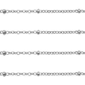 Roestvrij stalen (RVS) stainless steel onderdelen jasseron 1.4mm Zilver