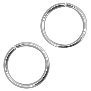 Roestvrij stalen (RVS) stainless steel onderdelen buigringen 4mm Zilver
