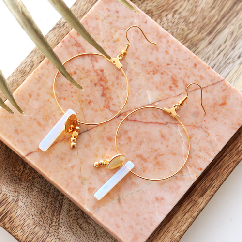 DIY: oorbellen en kettingen maken met half edelsteen kralen