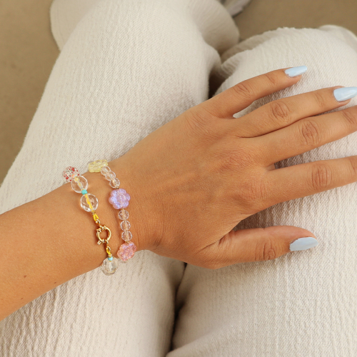 Sieraden inspiratie met acryl kralen transparant