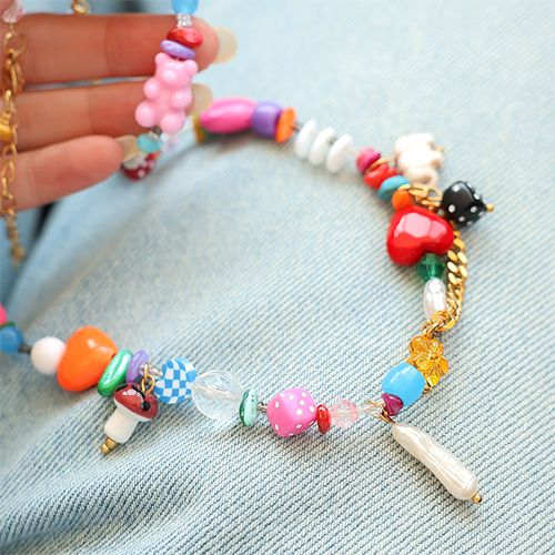 Kleurrijke sieraden inspiratie met acryl kralen