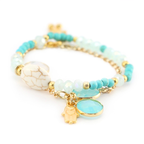 Schitterende sieraden met Crystal glas tussenstukken en hangers in prachtige tinten!