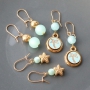 Sieraden in mintgroene tinten van Polaris Elements kralen met gouden details