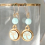 Sieraden in mintgroene tinten van Polaris Elements kralen met gouden details